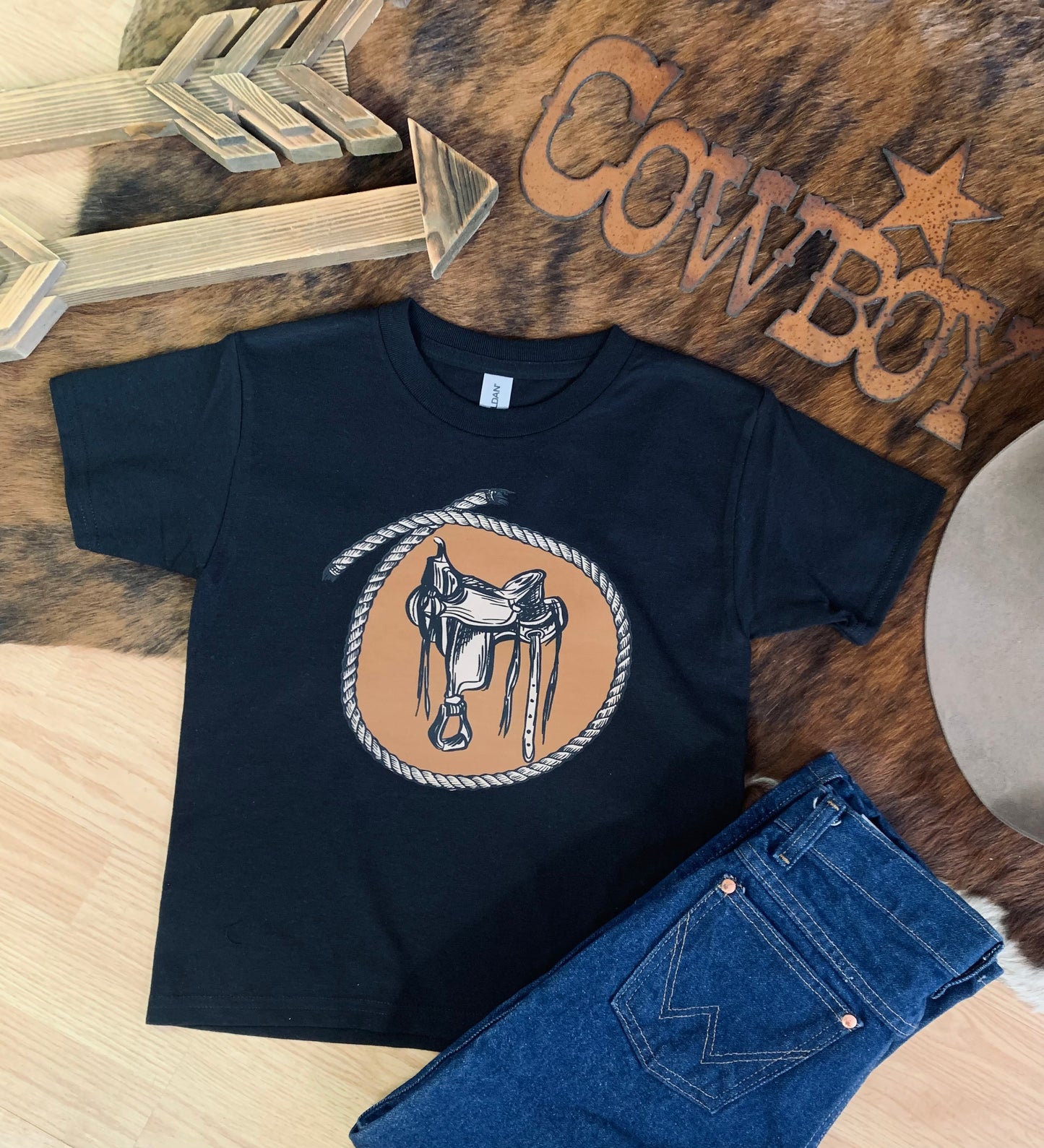 Saddle Tee- Youth