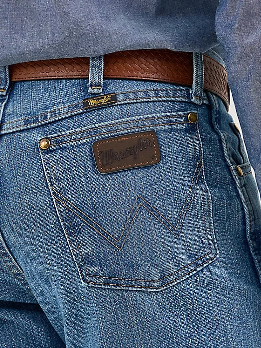 Men’s Wrangler Premium Performance Advanced Comfort Cowboy Cut® Regular Fit- Stone Bleach