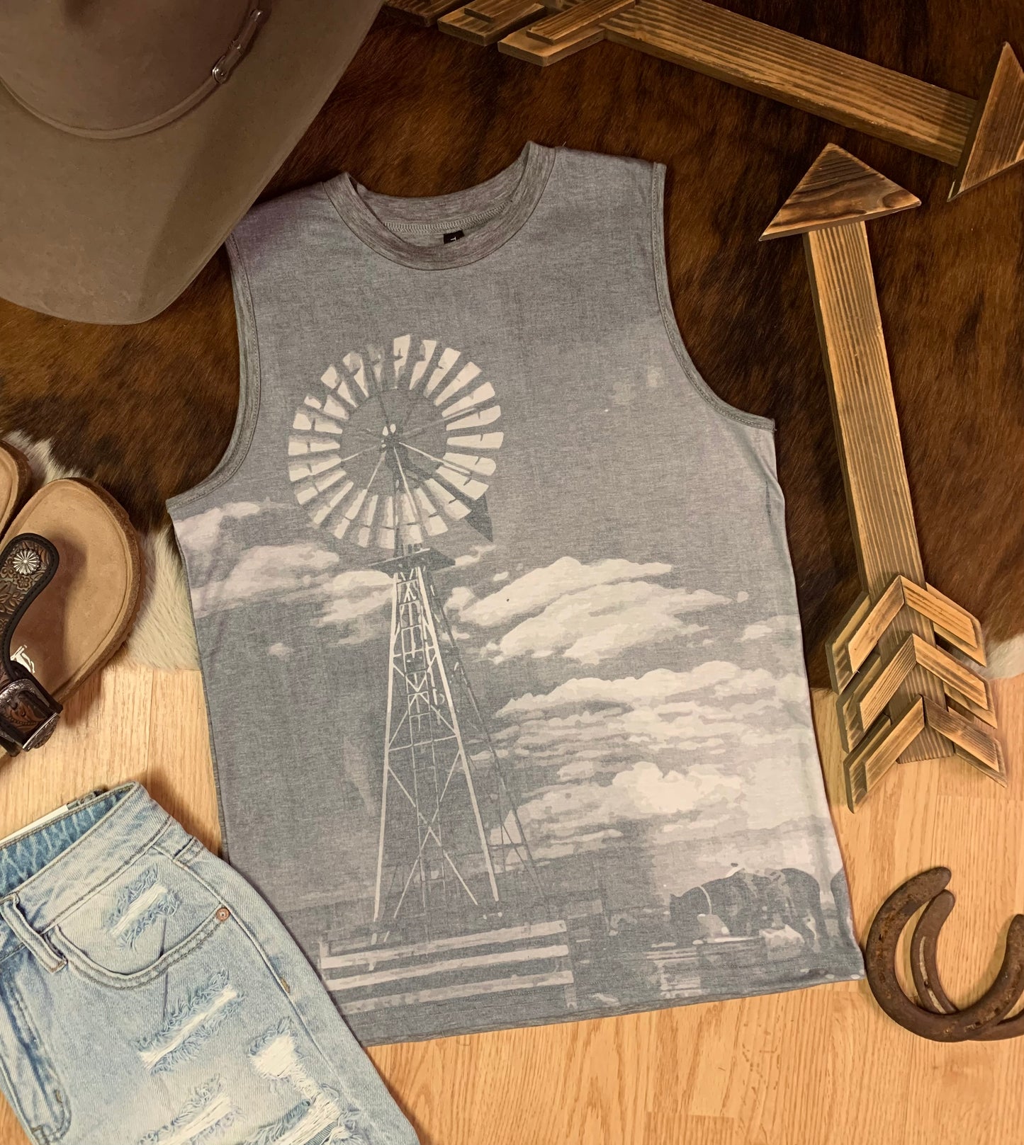 Western Skies Muscle Tank