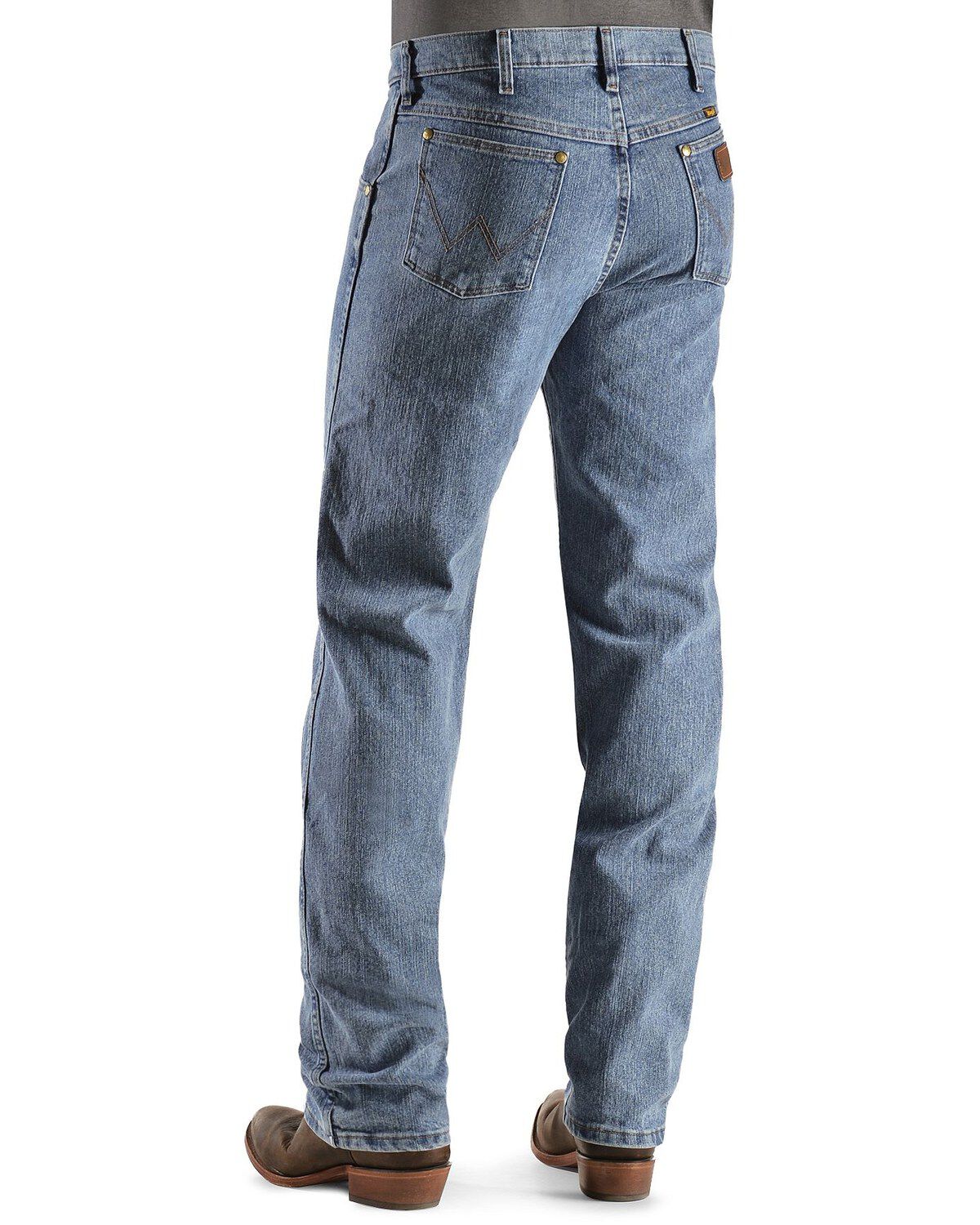 Men’s Wrangler Premium Performance Advanced Comfort Cowboy Cut® Regular Fit- Stone Bleach