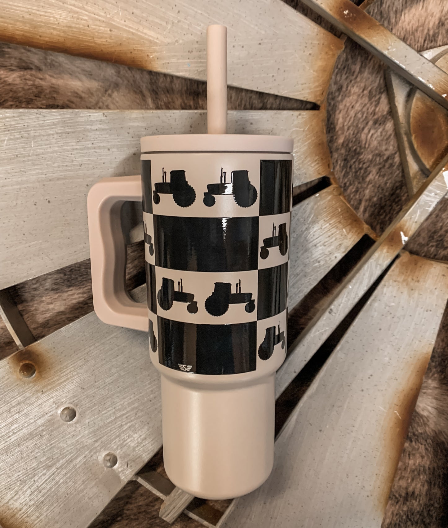 Tractor Man Youth Western Tumbler