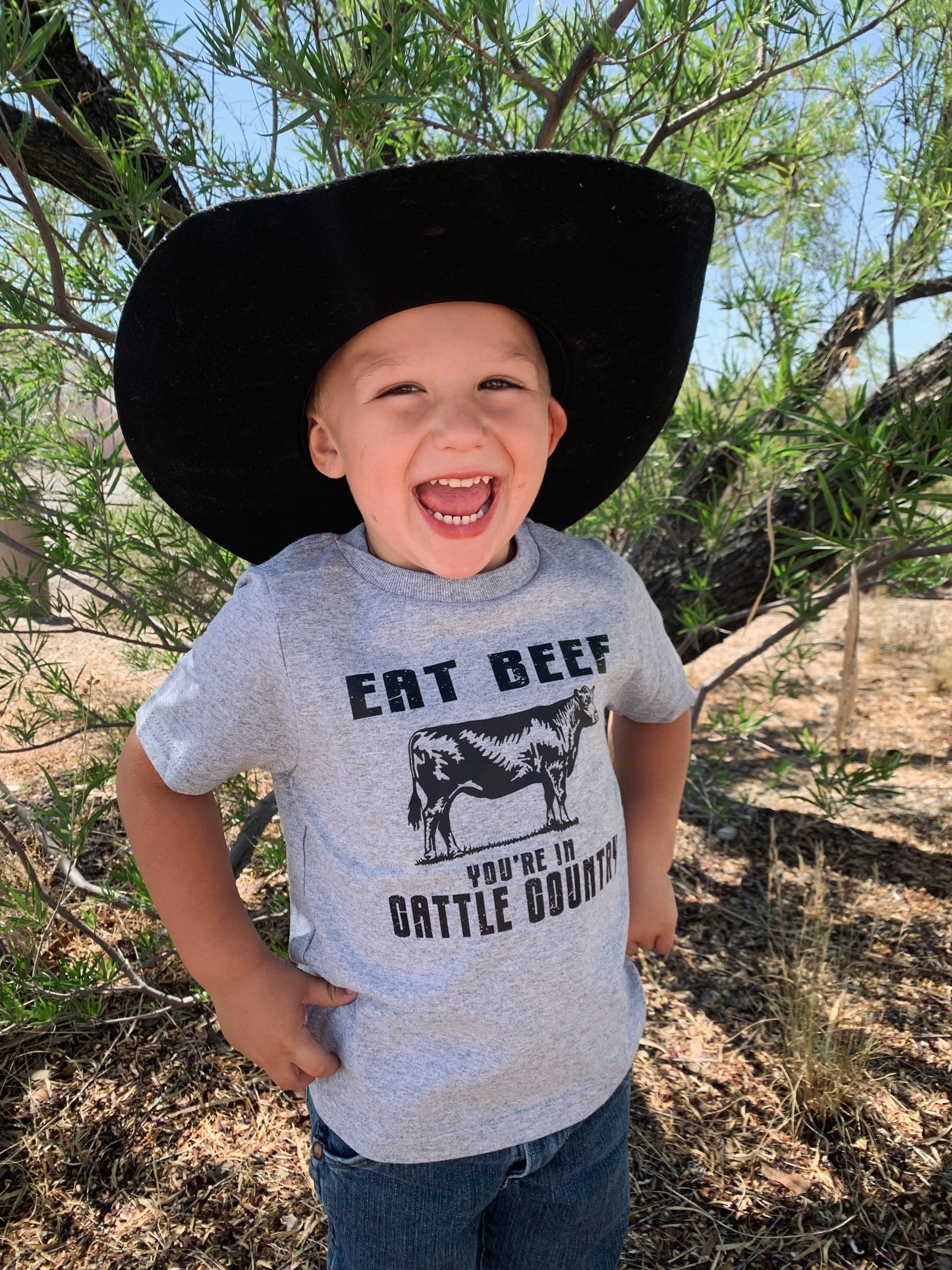 Eat Beef You’re In Cattle Country Tee - Youth