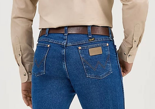 Men’s Wrangler® Cowboy Cut® Original Fit Active Flex Jeans- Stonewash