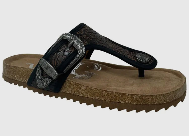 Texas Tooled Sandals
