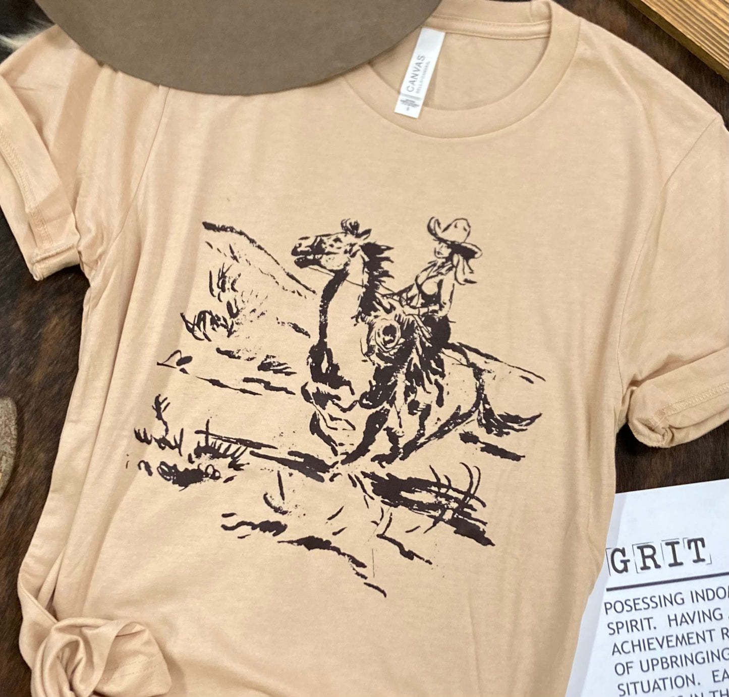 Ride On Cowgirl Western Graphic T-Shirt