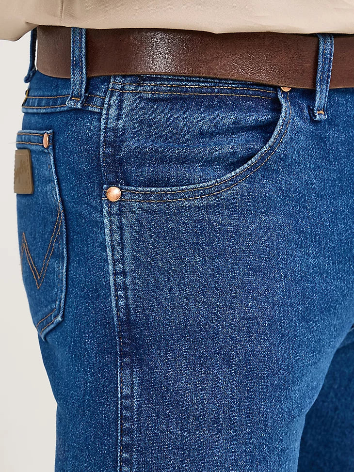 Men’s Wrangler® Cowboy Cut® Original Fit Active Flex Jeans- Stonewash
