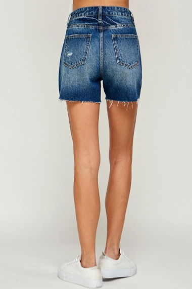 Allie Distressed Denim Shorts