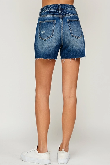 Allie Distressed Denim Shorts