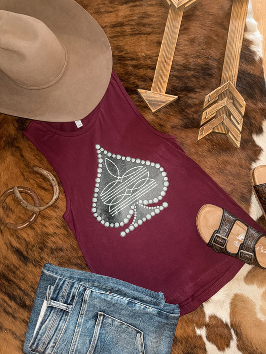 Spade Bootstitch Muscle Tank