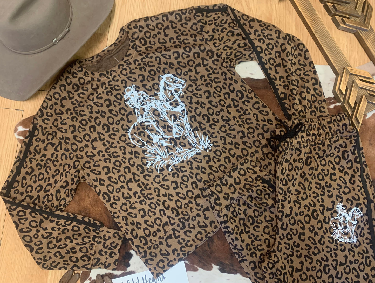 Leopard Cowgirl Lounge Set