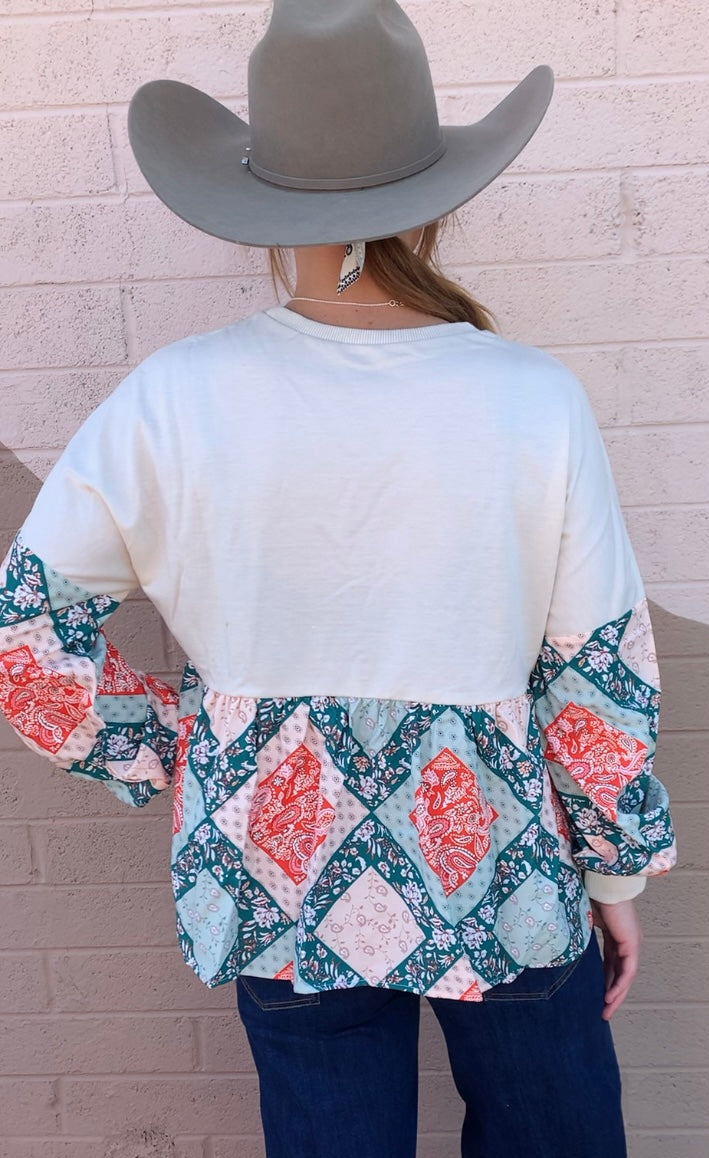 Western Paisley Top
