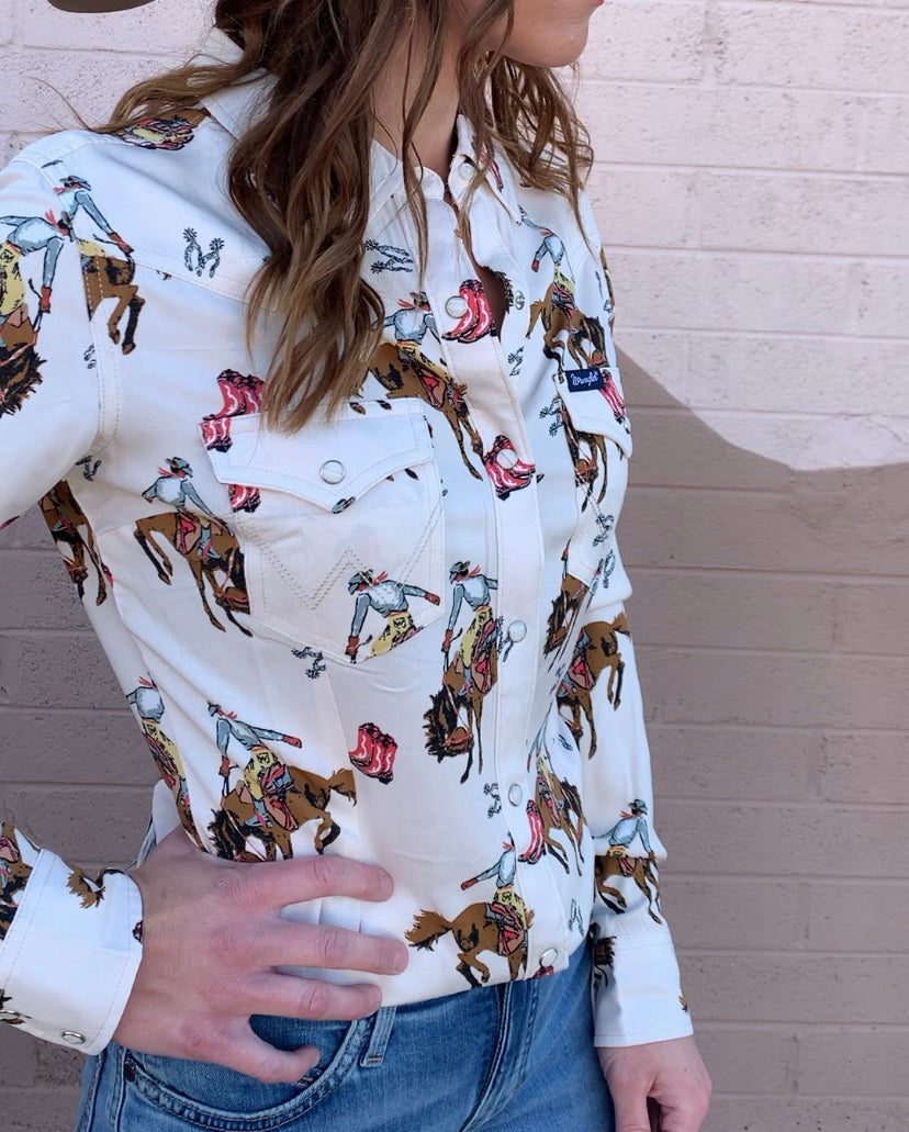 Wrangler Retro Punchy Longsleeve Pearlsnap Shirt