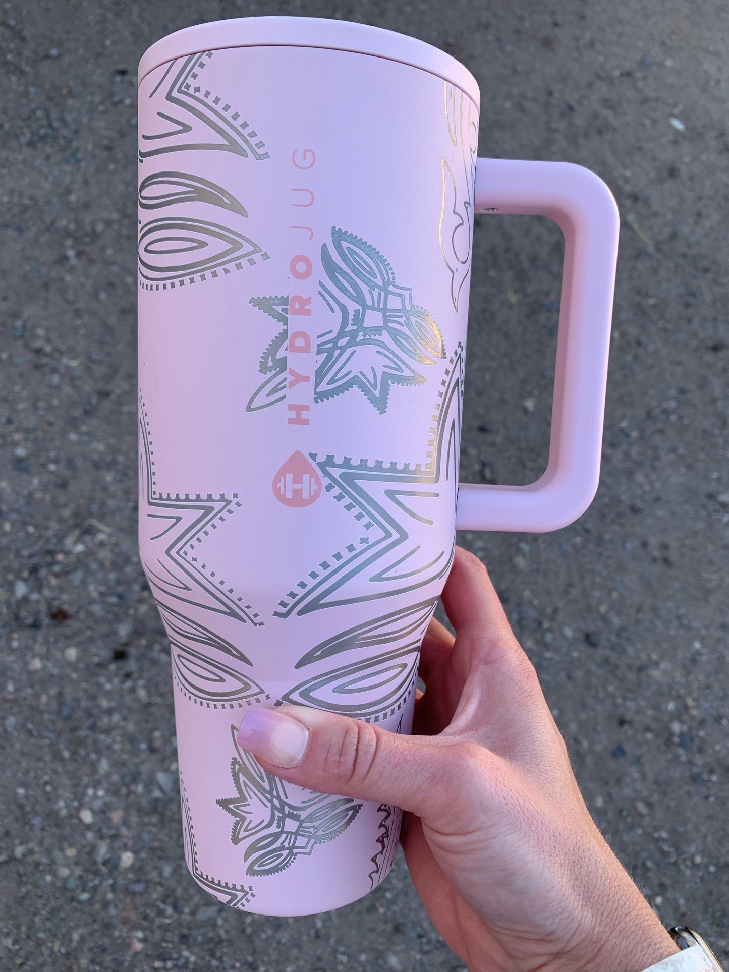 *HudroJug* Laser Engraved 40 oz. Cowgirl Bootstitch Tumbler
