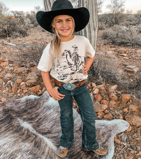 Ride On Cowgirl Youth Tee