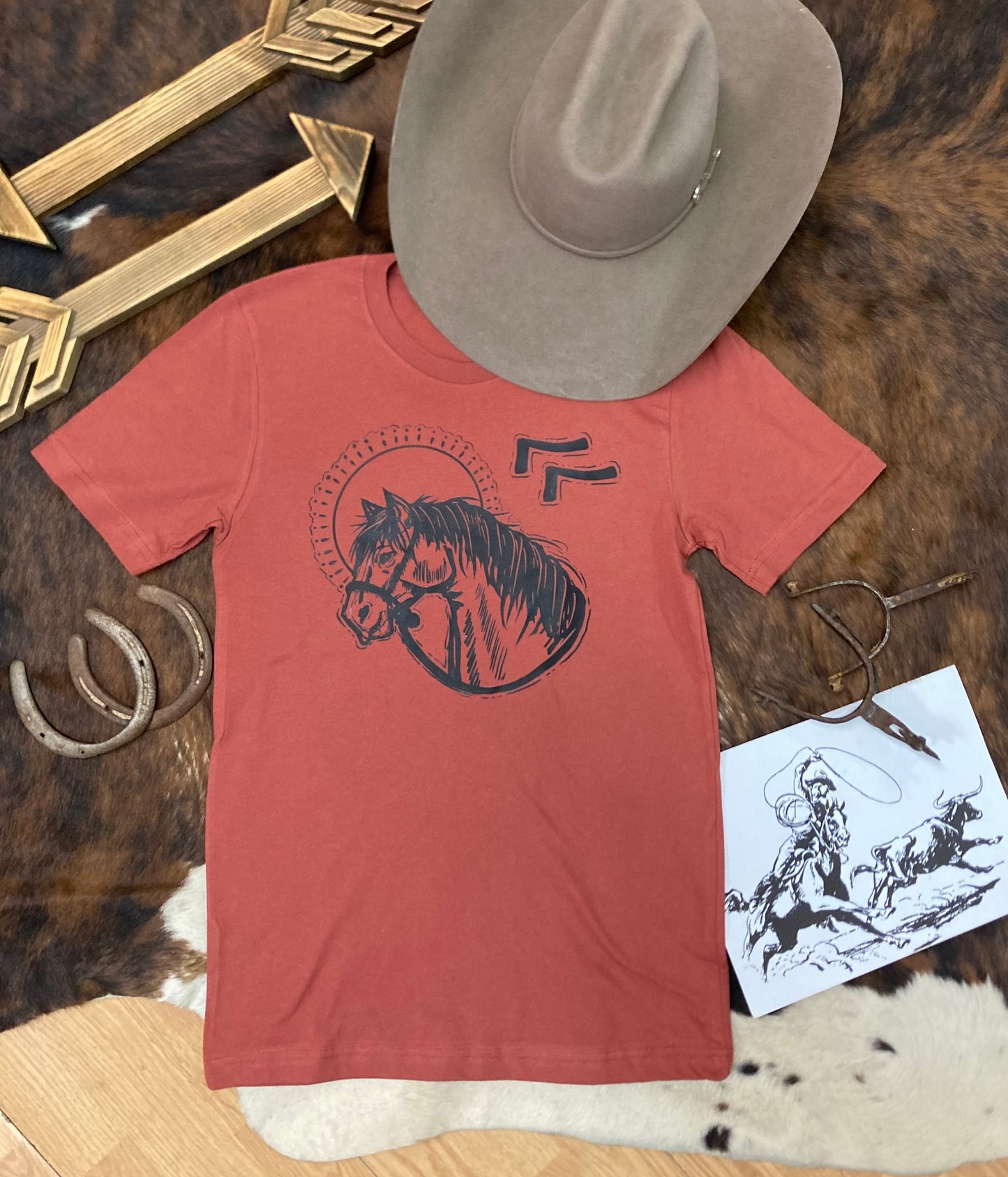 Lazy Sevens Cadillac Cowhorse Tee