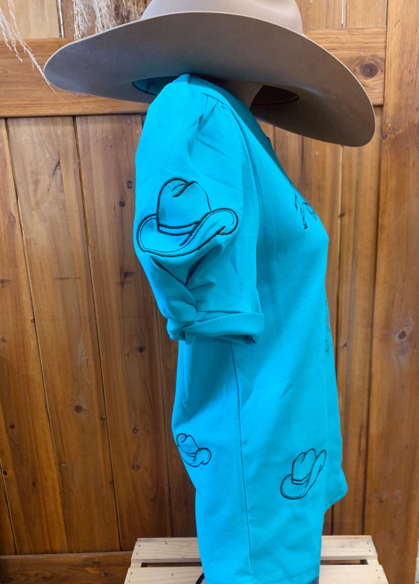 Tully Turquoise Top