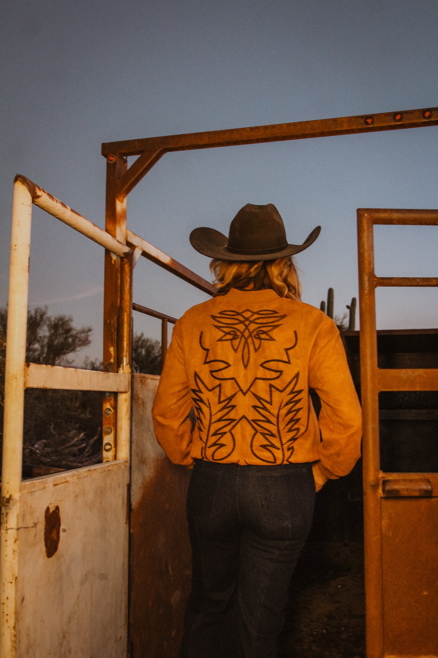 Suede Bootstitch Bomber Jacket - Camel