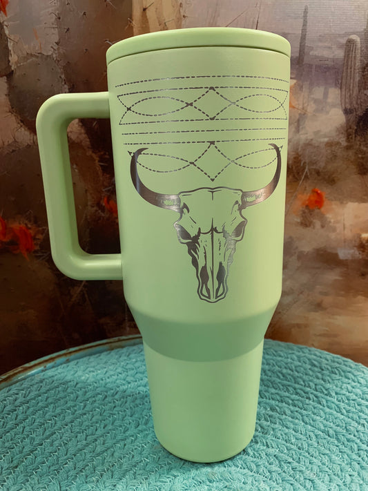 Western Stitch 40oz. Hydrojug Engraved Tumbler w/ Handle