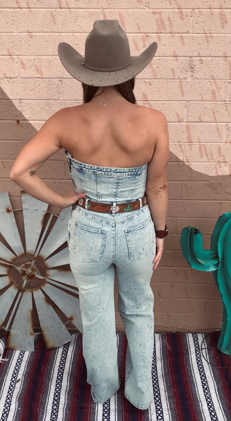 Urban Cowgirl Denim Jumpsuit