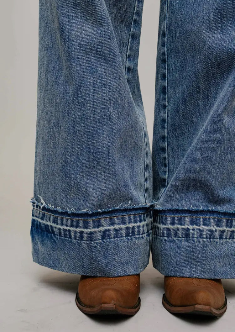 Western Cuffed Hem Jeans