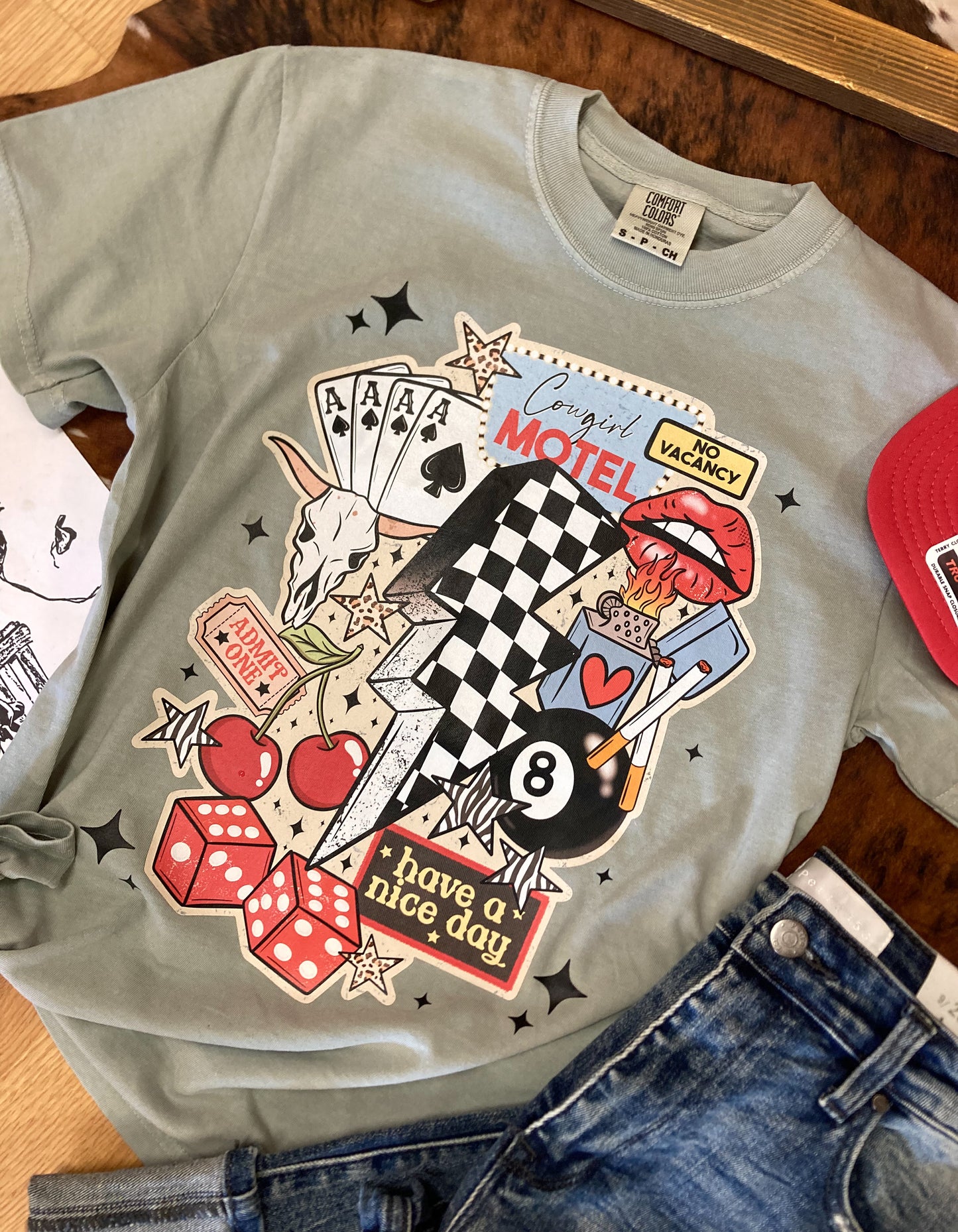 Cowgirl Collage Tee