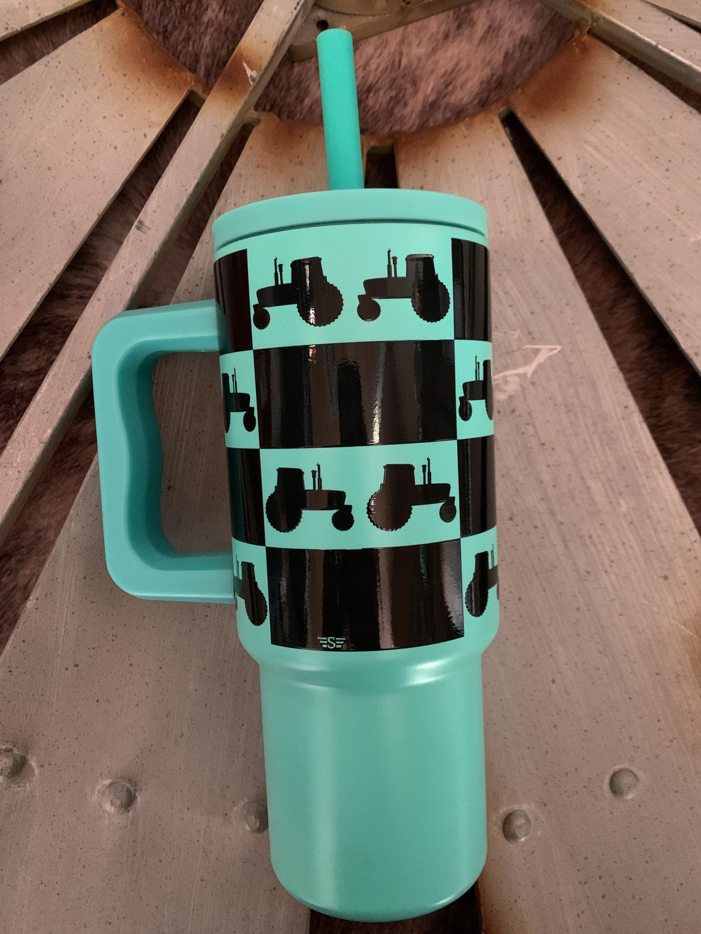 Tractor Gal Youth Western Tumbler