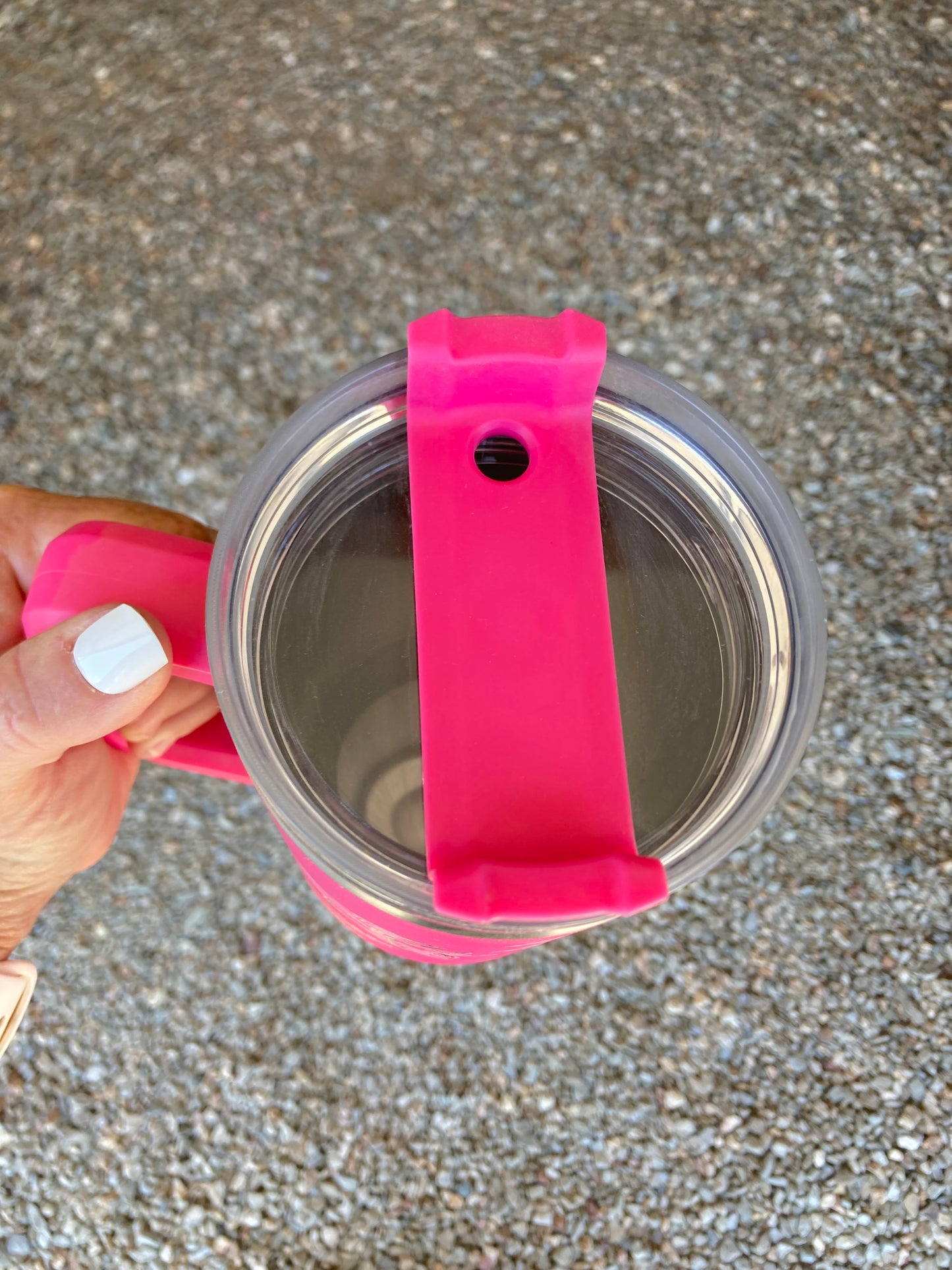Laser Engraved 40 oz. Bootstitch Tumbler - Hot Pink
