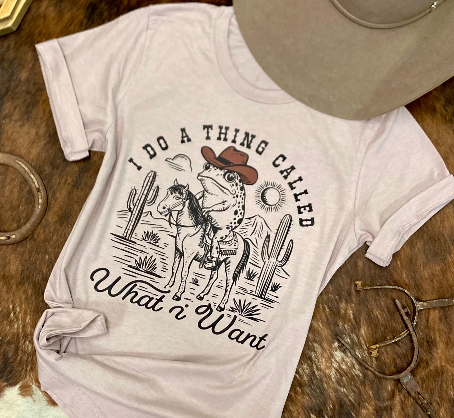 I Do What I Want Western Tee - Adult