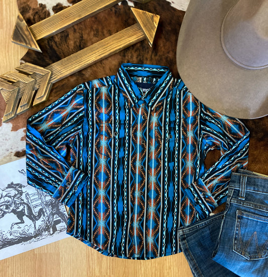 Wrangler Boys Longsleeve Checotah Pearlsnap