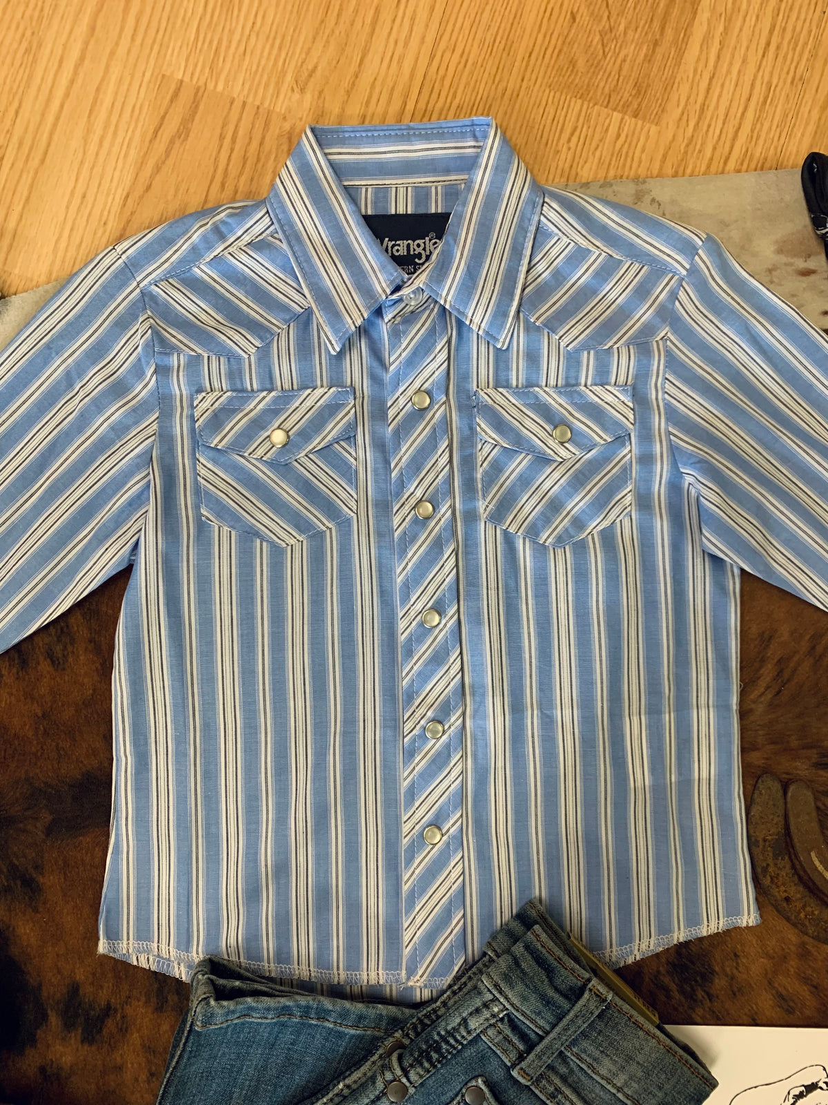 Boys Wrangler Western Pearl Snap XXS (0-2T)
