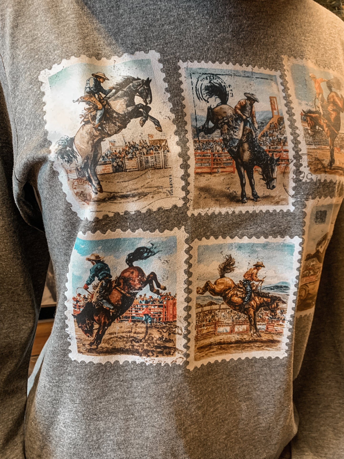 Bronc Stamps Western Longsleeve Tee