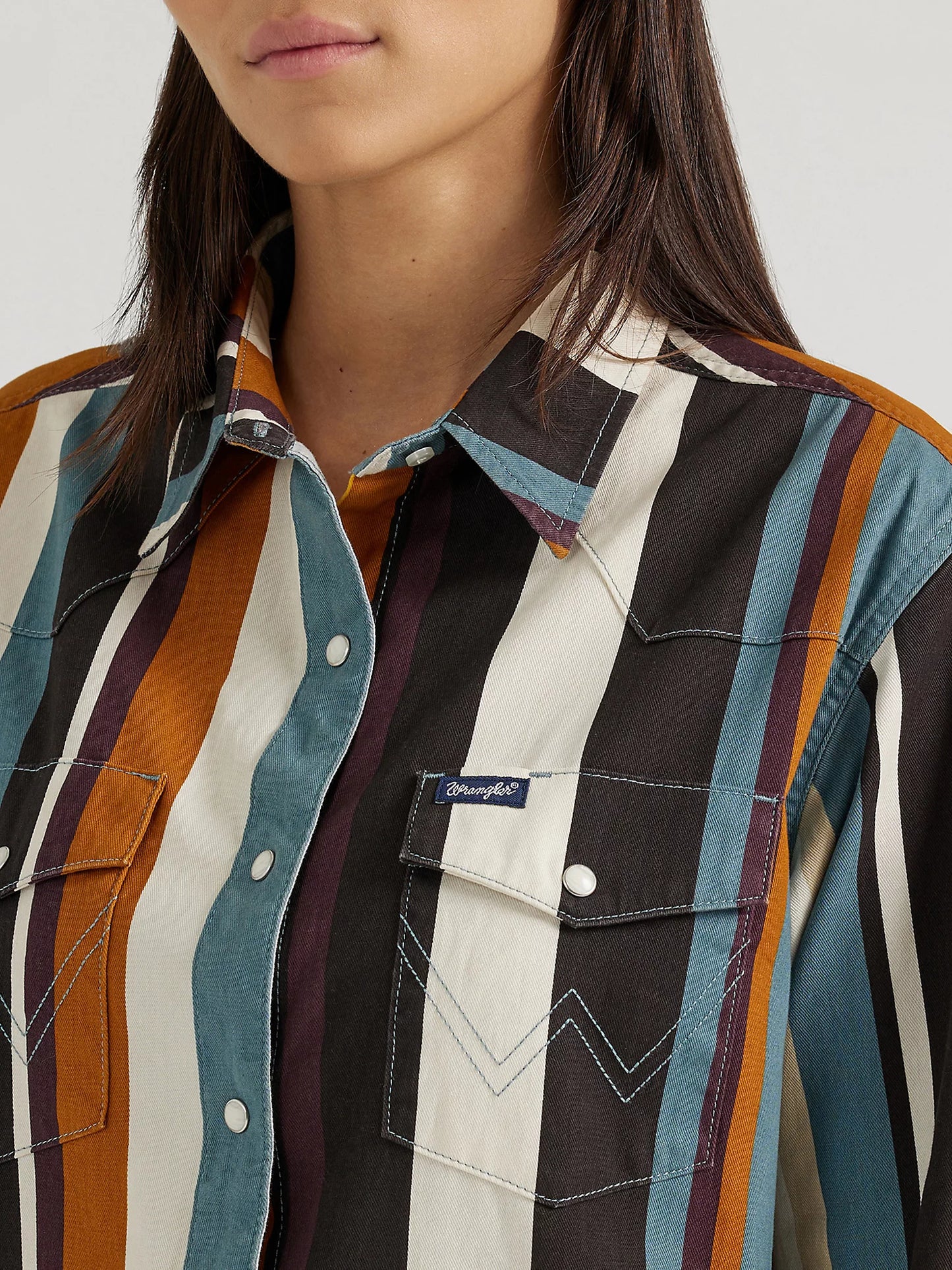 Women’s Wrangler Vintage Striped Brushpopper Shirt