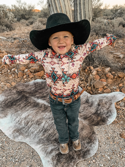 Youth Aztec Button Down