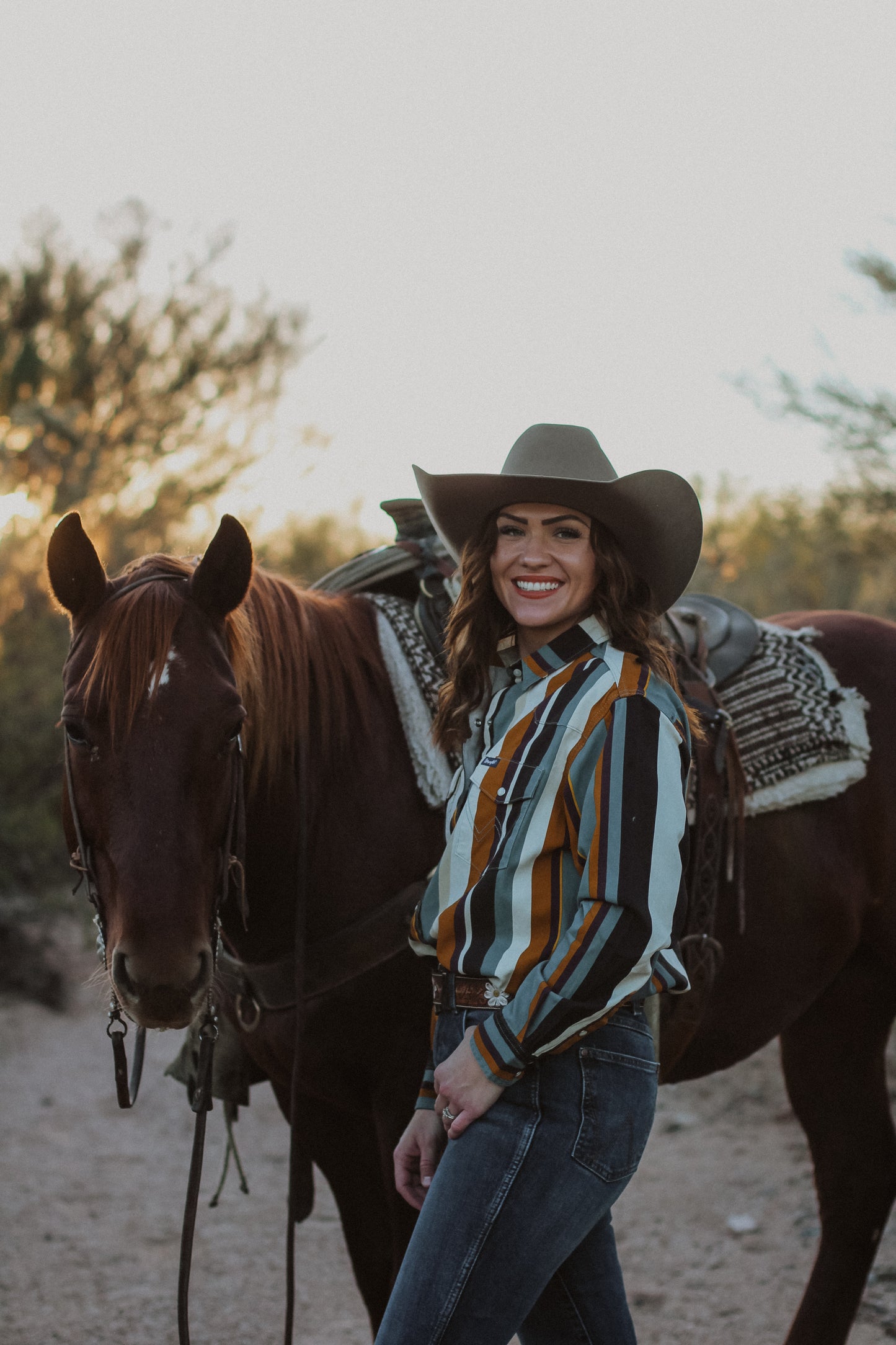 Women’s Wrangler Vintage Striped Brushpopper Shirt