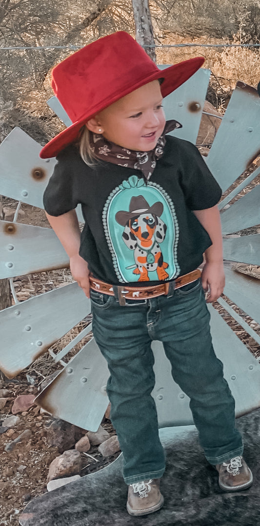 Howdy Hound Dog Toddler Tee