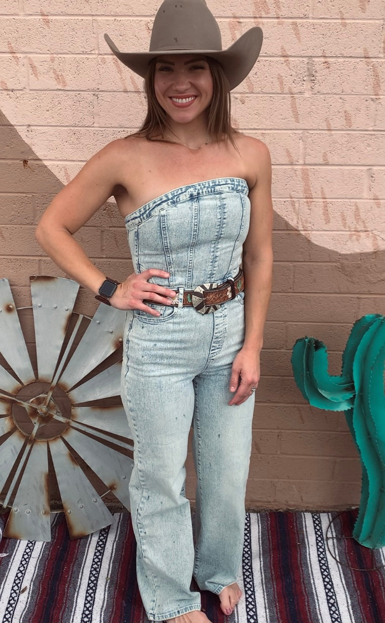 Urban Cowgirl Denim Jumpsuit