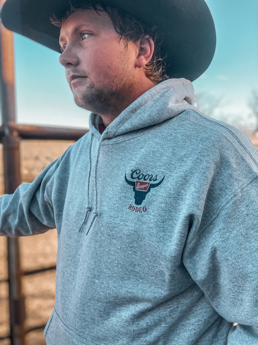 Original Coors Rodeo Western Hooded Sweatshirt