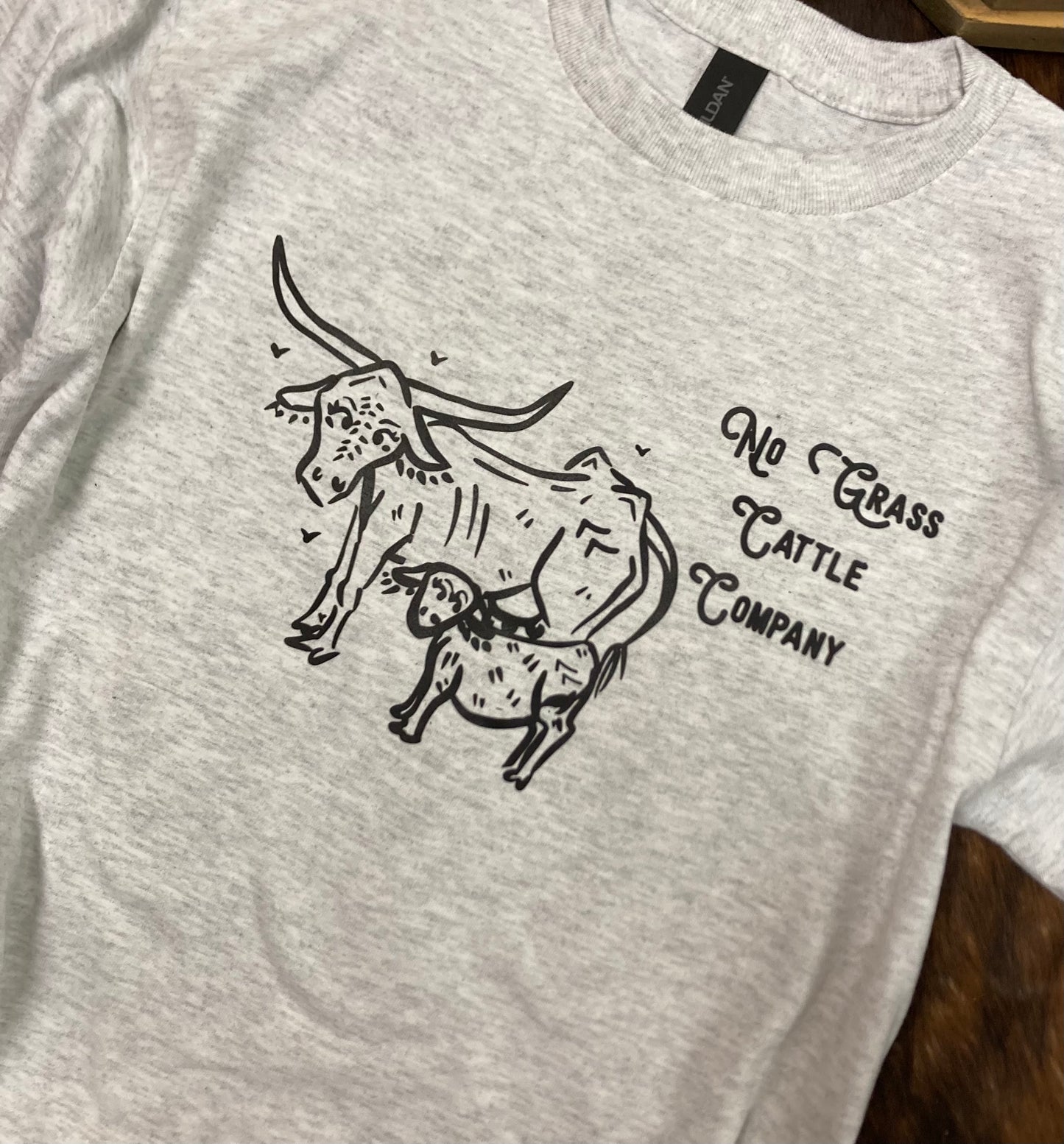 No Grass Cattle Company Youth Tee