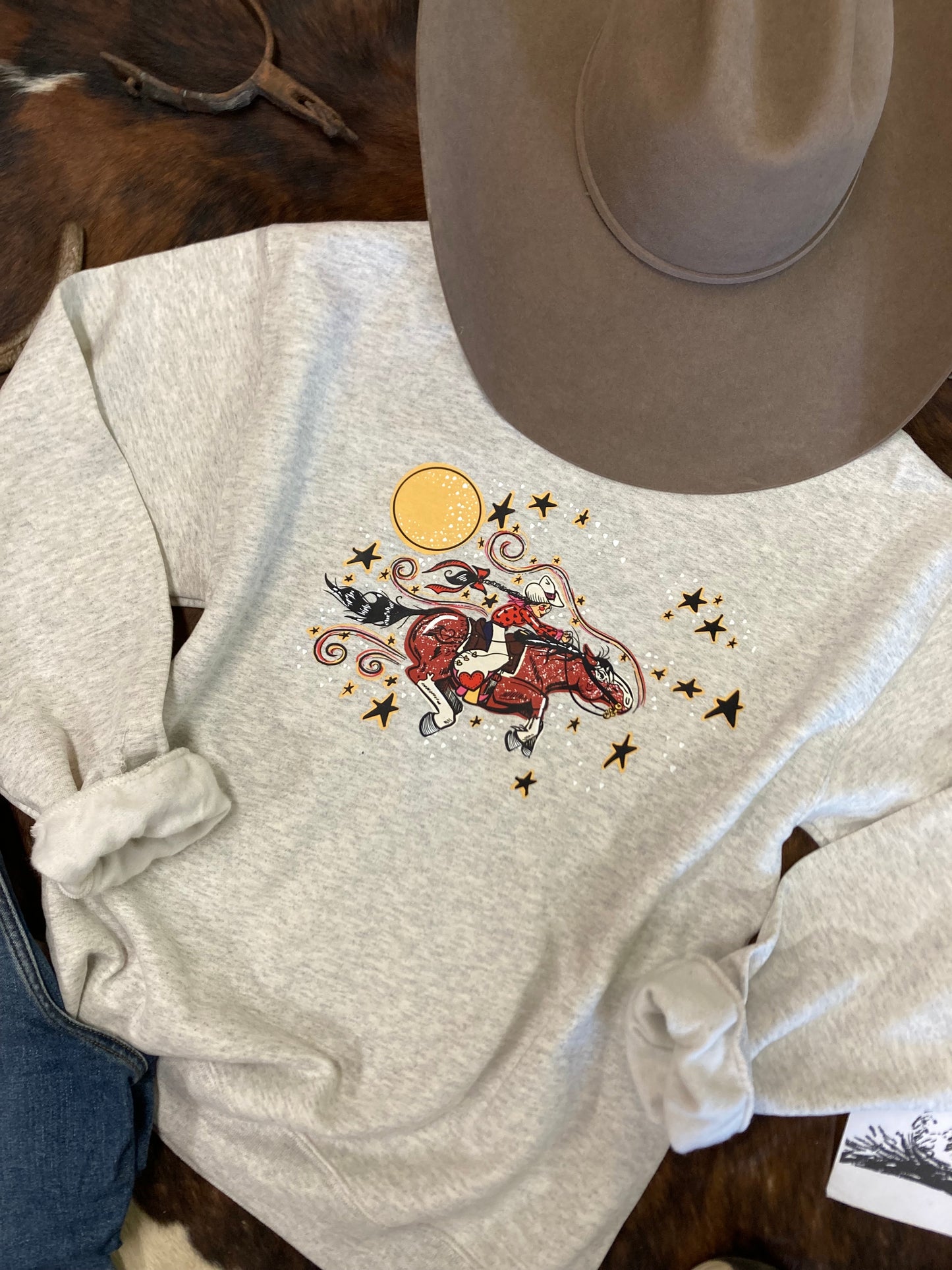 My Little Cowpony Adult Crewneck Sweatshirt