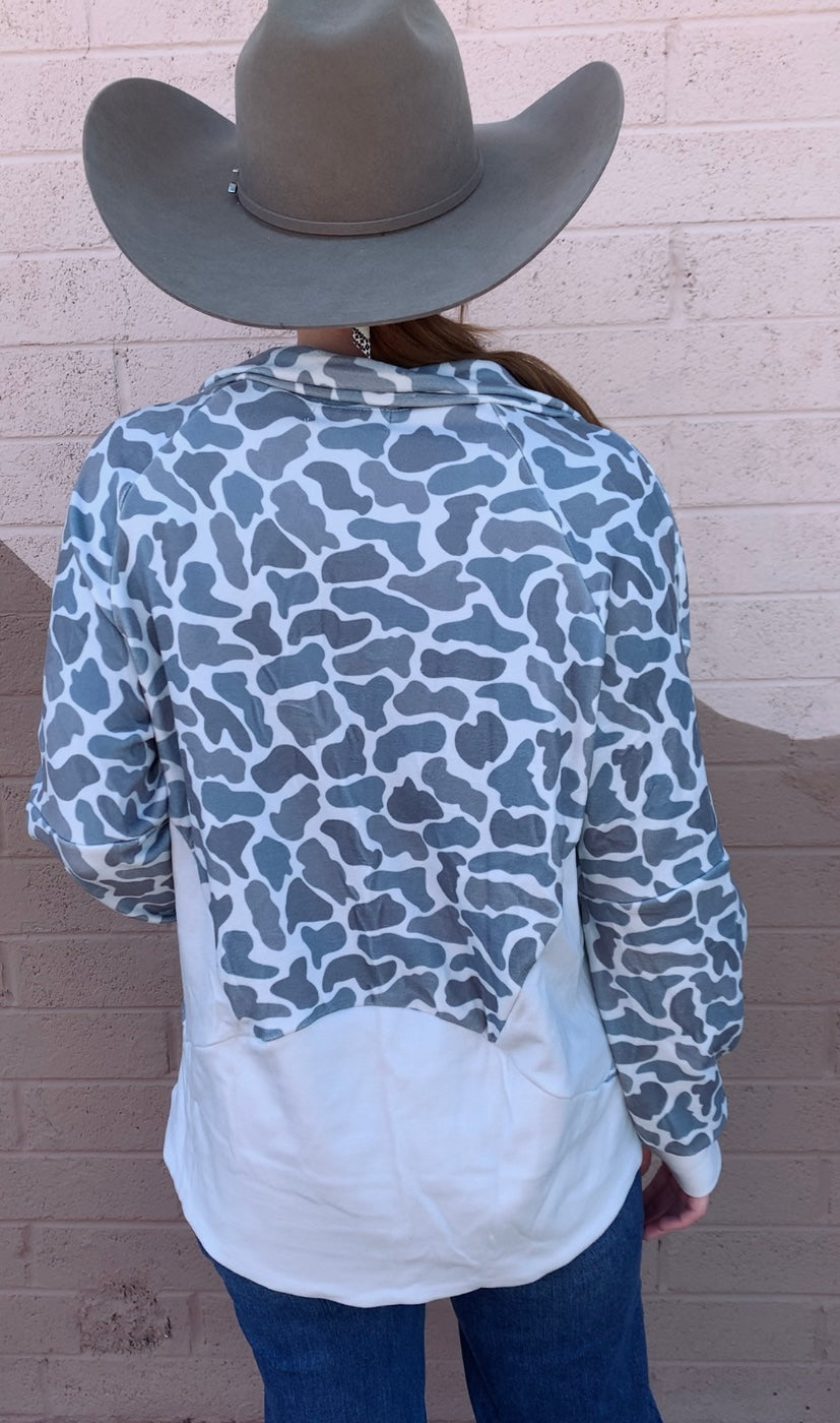Camo Cowboy Pullover