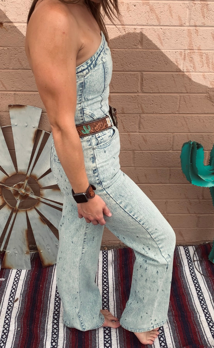 Urban Cowgirl Denim Jumpsuit