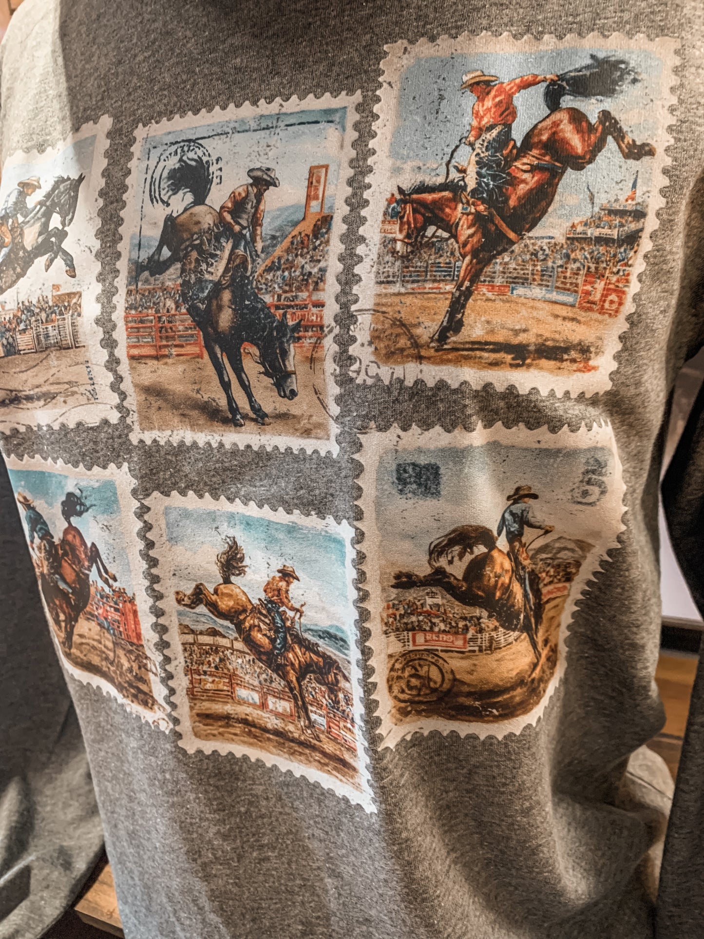 Bronc Stamps Western Longsleeve Tee
