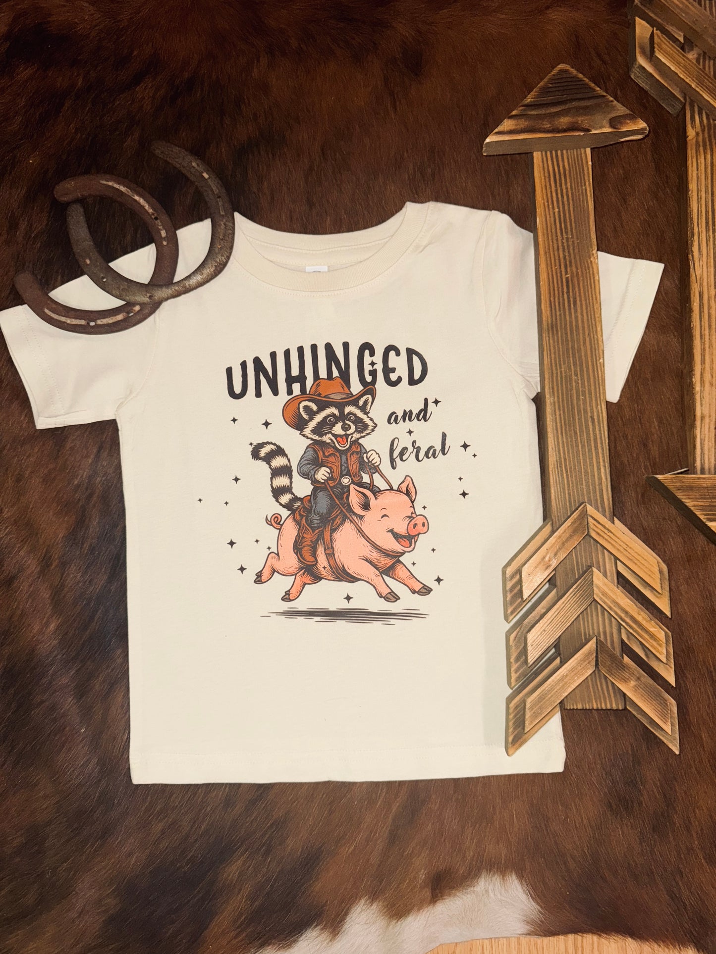Unhinged and Feral Toddler Tee