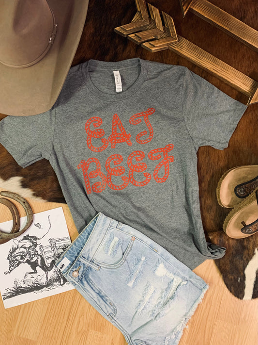 Eat Beef Western Graphic Tee