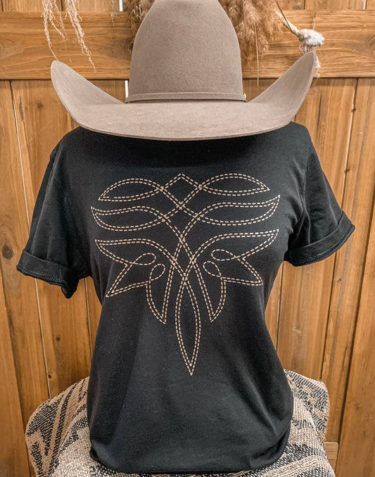 Cowgirl Bootstitch Tee