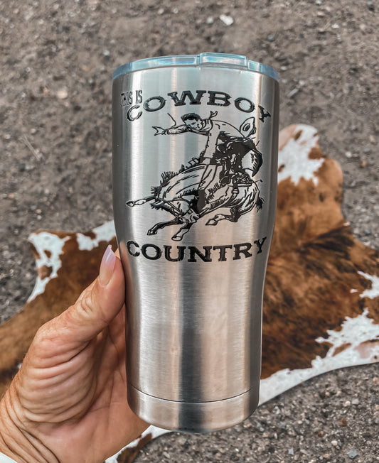 Cowboy Country Western Stainless Tumbler