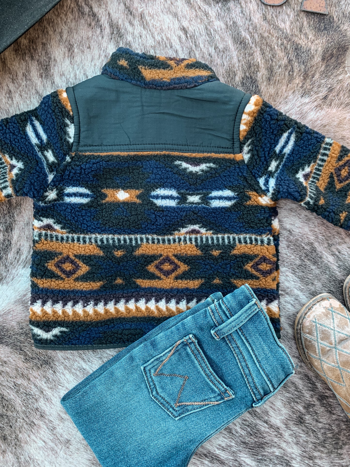 Aztec Sherpa Baby Wrangler Jacket