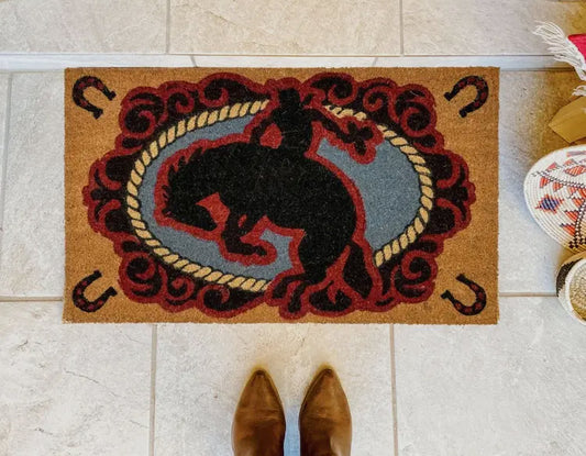 Bronc Stomper Western Outdoor Coir Mat