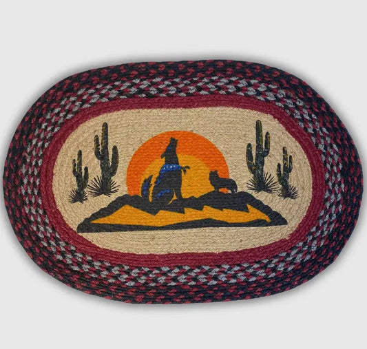 Coyote Dawn Braided Jute Floor Rug