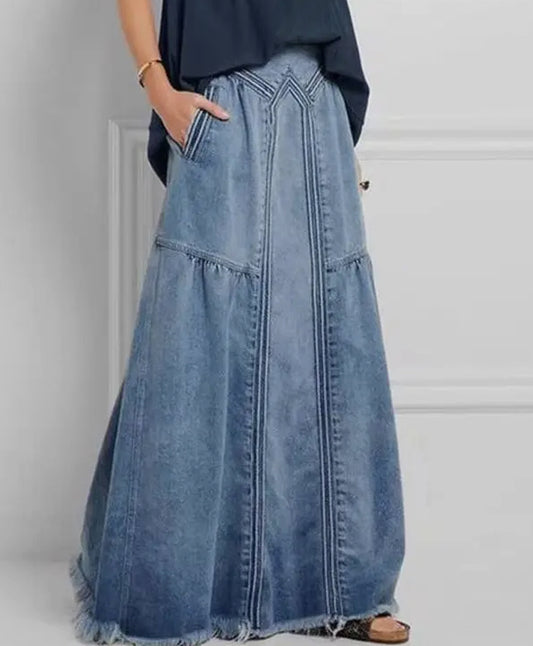 Lori Darlin’ Denim Maxi Skirt